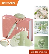 IcyMe Jade Roller Gua Sha Set Face Roller and Gua Sha Facial Tools for Skin...