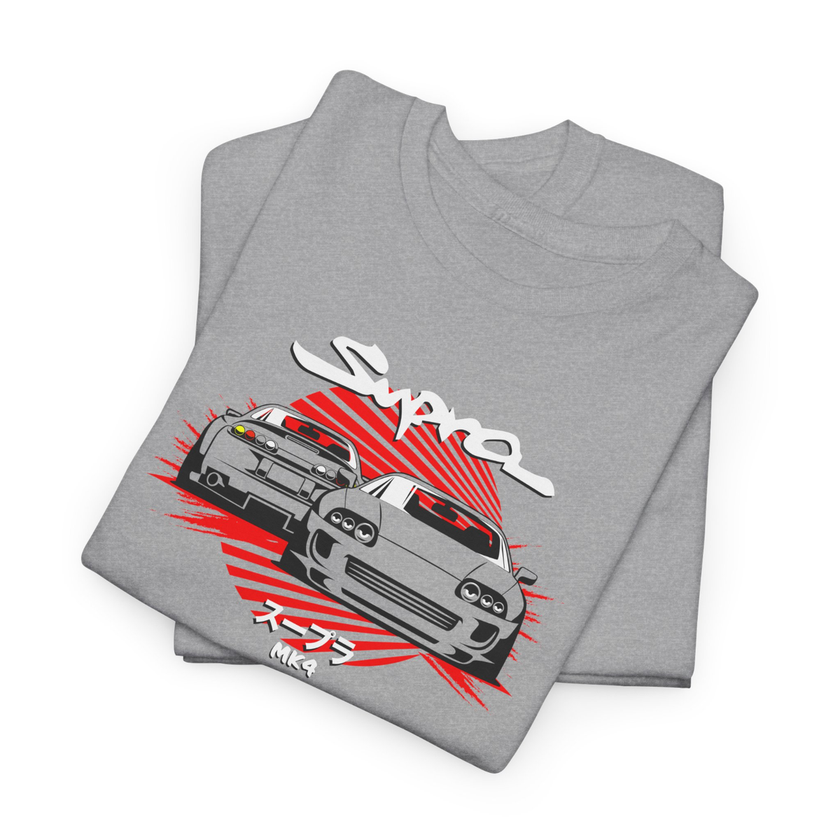 Zum Speed Supra T-Shirt – Fast & Furious Inspired Import Tuner Car Design, Red, Medium - View #9