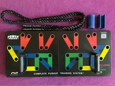 HOME GYM FITNESS WORKOUT EQUIPMENT: PUSHUP BOARD, WEIGHTED JUMPROPE, BAR GRIPS