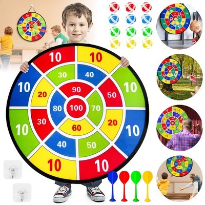 Klett Dartscheibe Kinder Mit 12 Bällen & 4 Dart, 73cm Dartboard Wurfspiel Neu