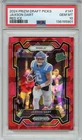 2024 Panini Prizm Draft Jaxson Dart RED ICE Prizm Rookie RC #147 PSA 10 GIANTS