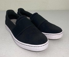 Clarks Women's Pawley Wes Sneaker Black Suede Size 8.5