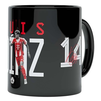 Tasse Luis Díaz 0,3l Nr. 14 Keramik FC Bayern München 54677 Kaffeebecher FCB Fan