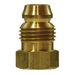 16012 Double Compression Sleeve Break-Away Nut, 3/8 in Threaded, Brass