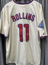 Jimmy Rollins Philadelphia Phillies signed replica Cream jersey JSA