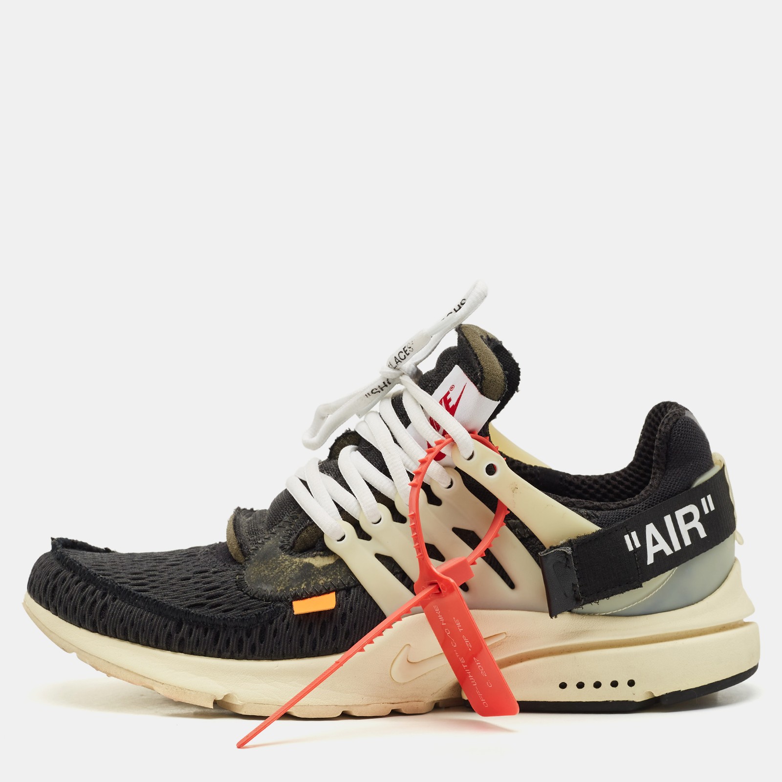 Sneakers Off White x Nike nere in rete Air Presto taglia 42 5