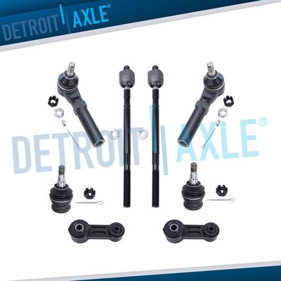 8pc Front Inner Outer Tie Rods Sway Bar Links Kit for Subaru Baja Legacy Outback