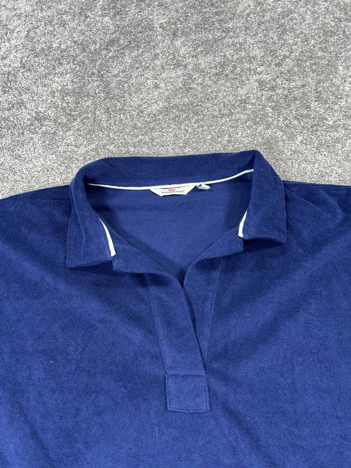 Camisa suéter Vineyard Vines para mujer 3x azul mezcla de algodón Foto 2 de 4