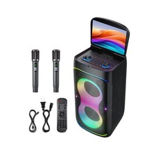 Smart Karaoke Machine with 10.1 Inch Screen, with Lyrics Display, Build-in Ka...