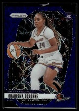 2024 Panini Prizm WNBA #65 Charisma Osborne Blue Velocity Prizms Rookie RC