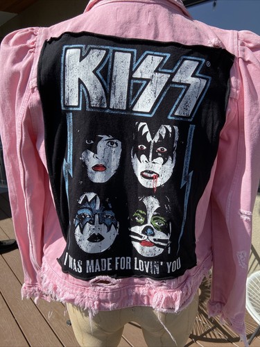 NWT KISS x ZARA Pink Denim WEAR Concert 