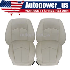 Driver & Passenger Bottom & Top Seat Cover Tan For 2003-2009 Mercedes Benz W211