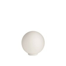 Modern Bedside Lamp Sphere In Blown White Glass