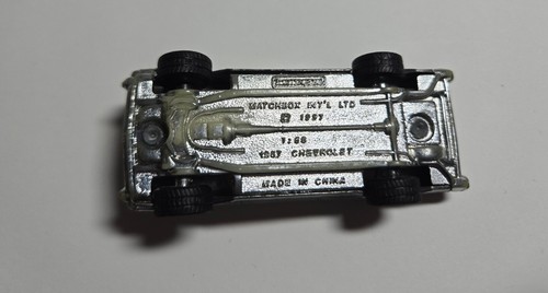 Matchbox 1998 First Editions Silver ´57 Chevrolet Bel Air (Convertible) - Picture 6 of 6