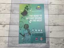 Venus Williams Signed BOTW Bank Of The West Classic Poster Autographed a