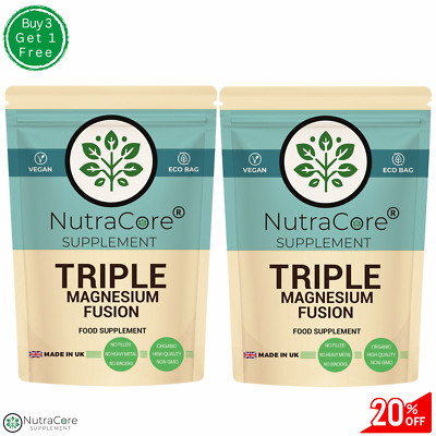 Triple Magnesium Complex 750mg Kapseln (Bisglycinat + Citrat + Taurat) - 180 Kapseln