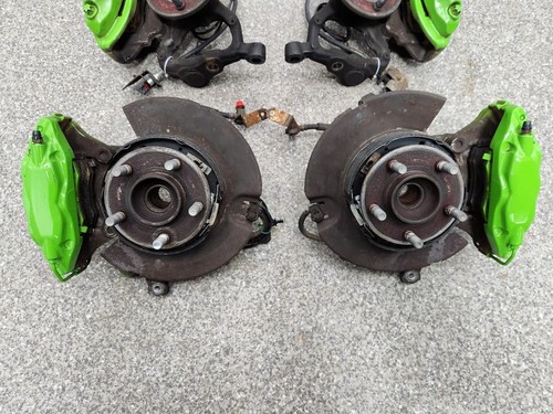 2005-2014 300 SRT Brembo Brake Caliper Set Spindles 4 Piston 130k Charger Magnum - Picture 3 of 24