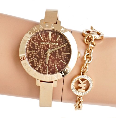 Montre Michael Kors montre pour femme montre-bracelet MK4622 Jaryn IP or neuve - Photo 11 sur 12