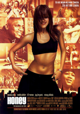 Honey ORIGINAL A1 Kinoplakat gerollt Jessica Alba / Romeo Miller / Kekhi Phifer