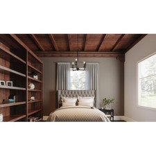 Quoizel Prescott 3 Light Chandelier, Matte Black - PRC5016MBK