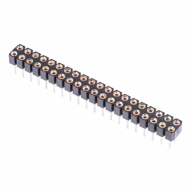 10 x 40 Pin Doppio Fila Girati Pin Presa Connettore 2.54mm