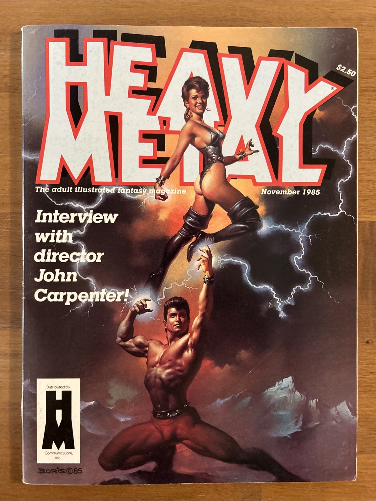 Heavy Metal Comic Magazine November 1985 John Carpenter Interview! Good/VG-