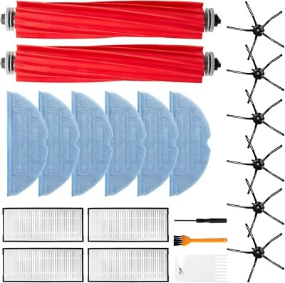 MSM Ersatzteile Bürsten Filter Für Roborock S7/S7 Plus/S7 MaxV/Pro Ultra Wischtücher