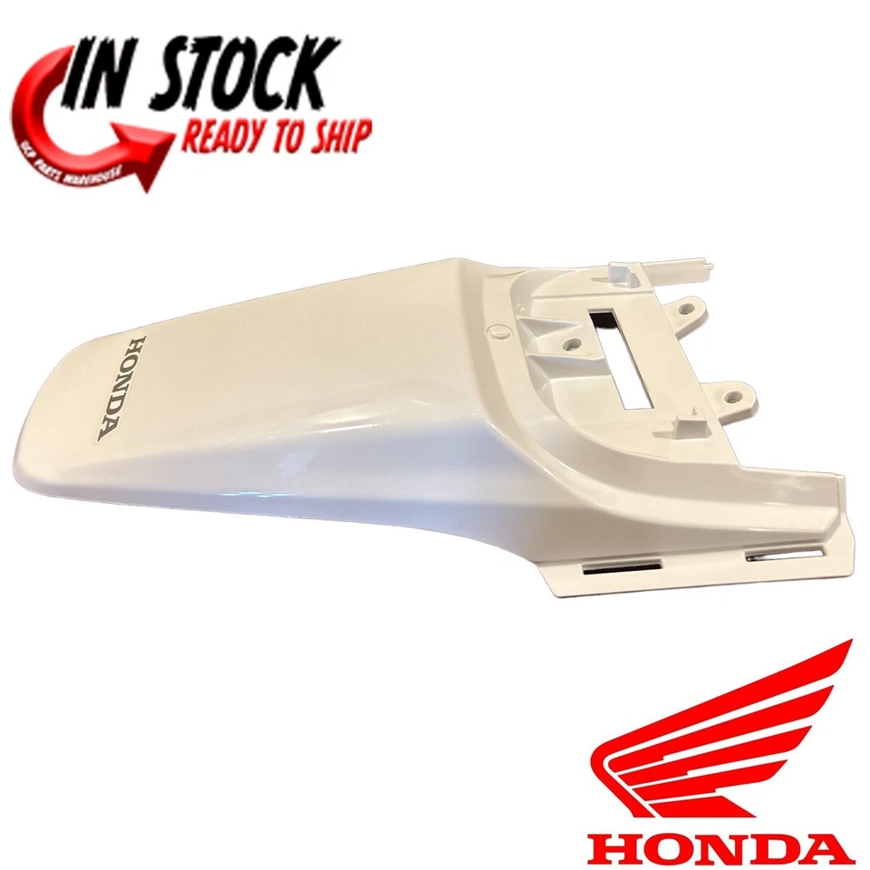 GUARDABARROS TRASERO HONDA 2013-2024 CRF50F GENUINO OEM ROSS BLANCO 80101-GJG-C60ZA Foto 3 de 4