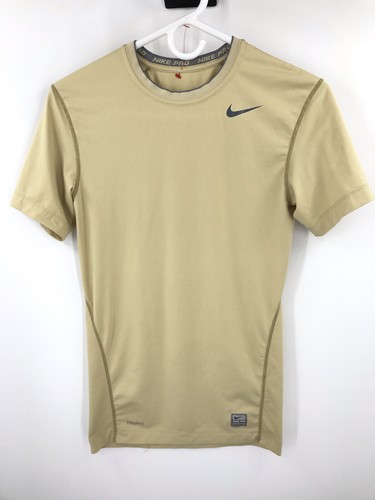 Nike Shirt Pro Mens Small Black Yellow 