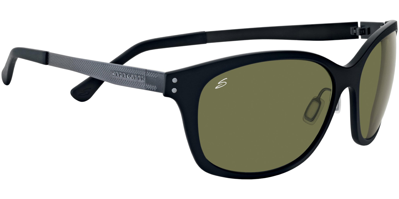 Солнцезащитные очки Serengeti Sara Polarized женские атласные черные мягкие квадратные солнцезащитные очки 7831 Италия