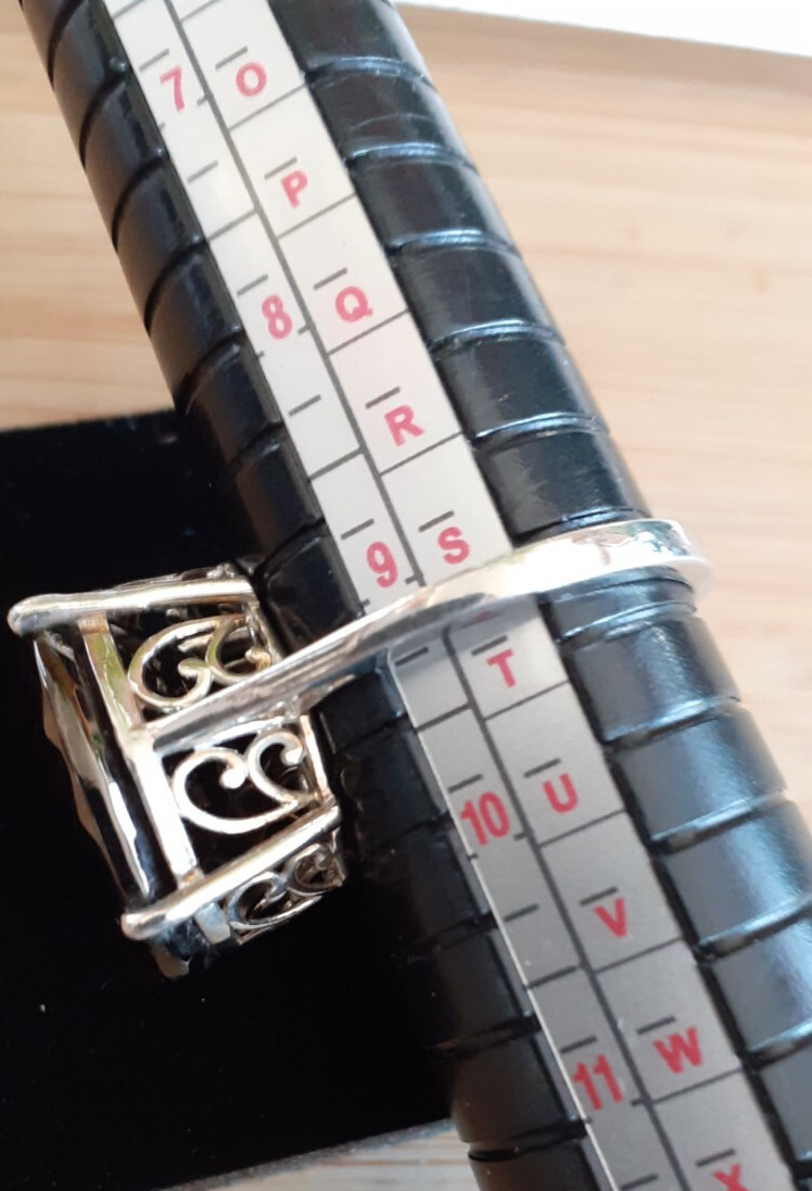 Chunky statement ring /925 sterling silver/Wt 6.6… - image 8