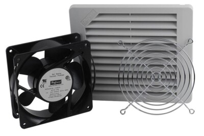 nVent Hoffman TFP41 Side Mount Filter Fan 115VAC .21A, 50Hz, 41dBA, 7.4 x 6.3''