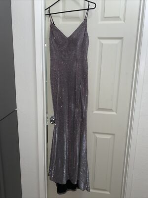 jump apparel long Silver Dress
