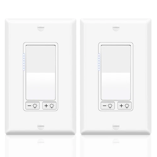 3-Way Dimmer Paddle Switch for Dimmable 300W LED/CFL Lights Wall Plate Included - Picture 1 of 9