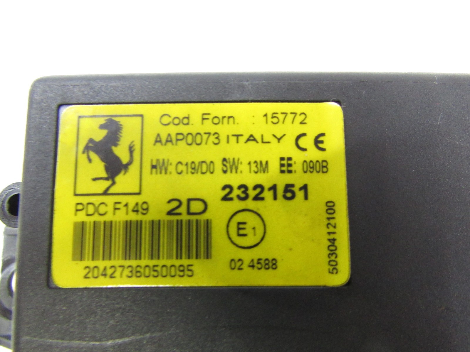 Ferrari California, Parking Sensor Control Module, Used, P/N 232151