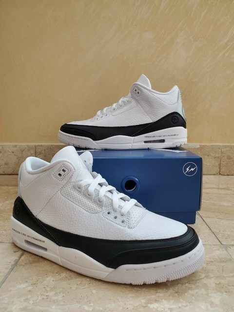Size 10 5 Jordan 3 Retro Sp X Fragment Design White For Sale Online Ebay