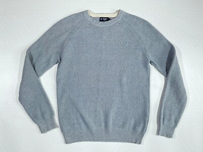 Men Hackett London Jumper Cotton Blue Size M