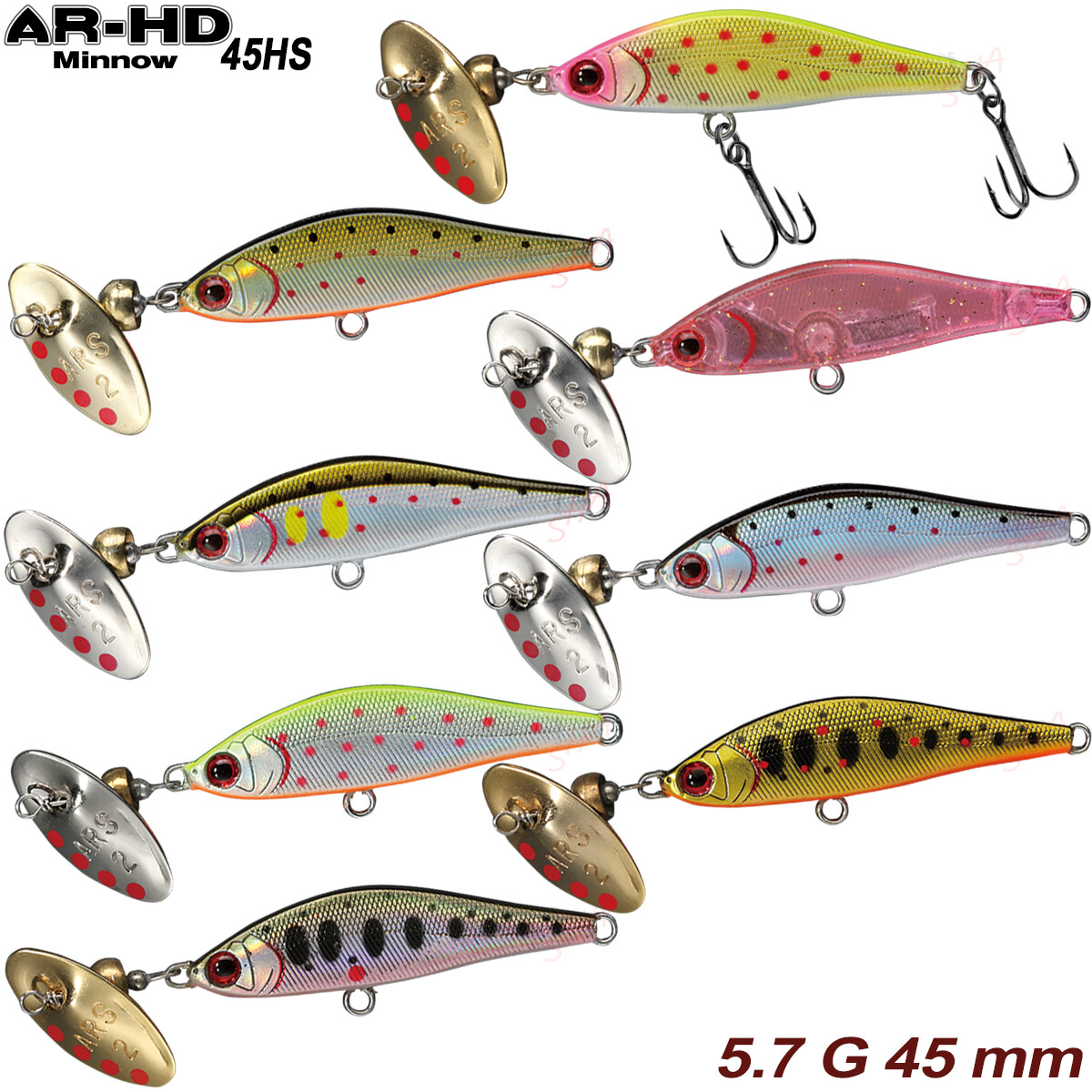 Leurre Coulant Smith AR HD Minnow 62mm 4,8g – Coloris 11 (9529) Pour Truite