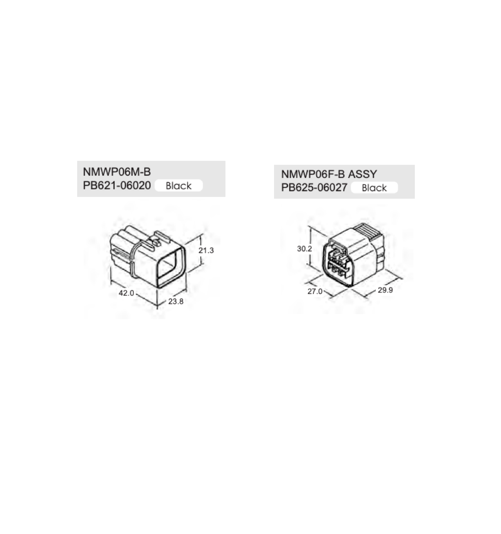 KUM 090 Series 6 pins Male Female Waterproof Connector PB621 KUM 090 Series 6 pins Male Female Waterproof Connector PB621