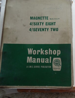 MG Magnette III & IV 4/Sixty Eight & 4/Seventy Two Workshop Manual