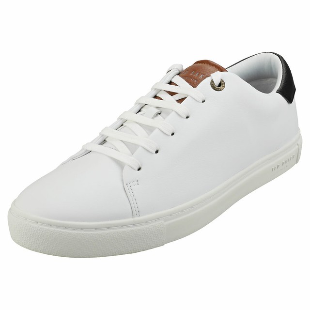mens white ted baker trainers