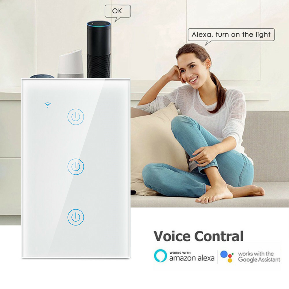 Touch Light Google Assistant Smart Light Switch Smart WiFi Touch