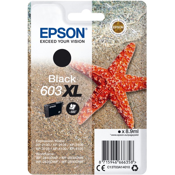 Epson Tinte Schwarz 603XL (C13T03A14010)-image