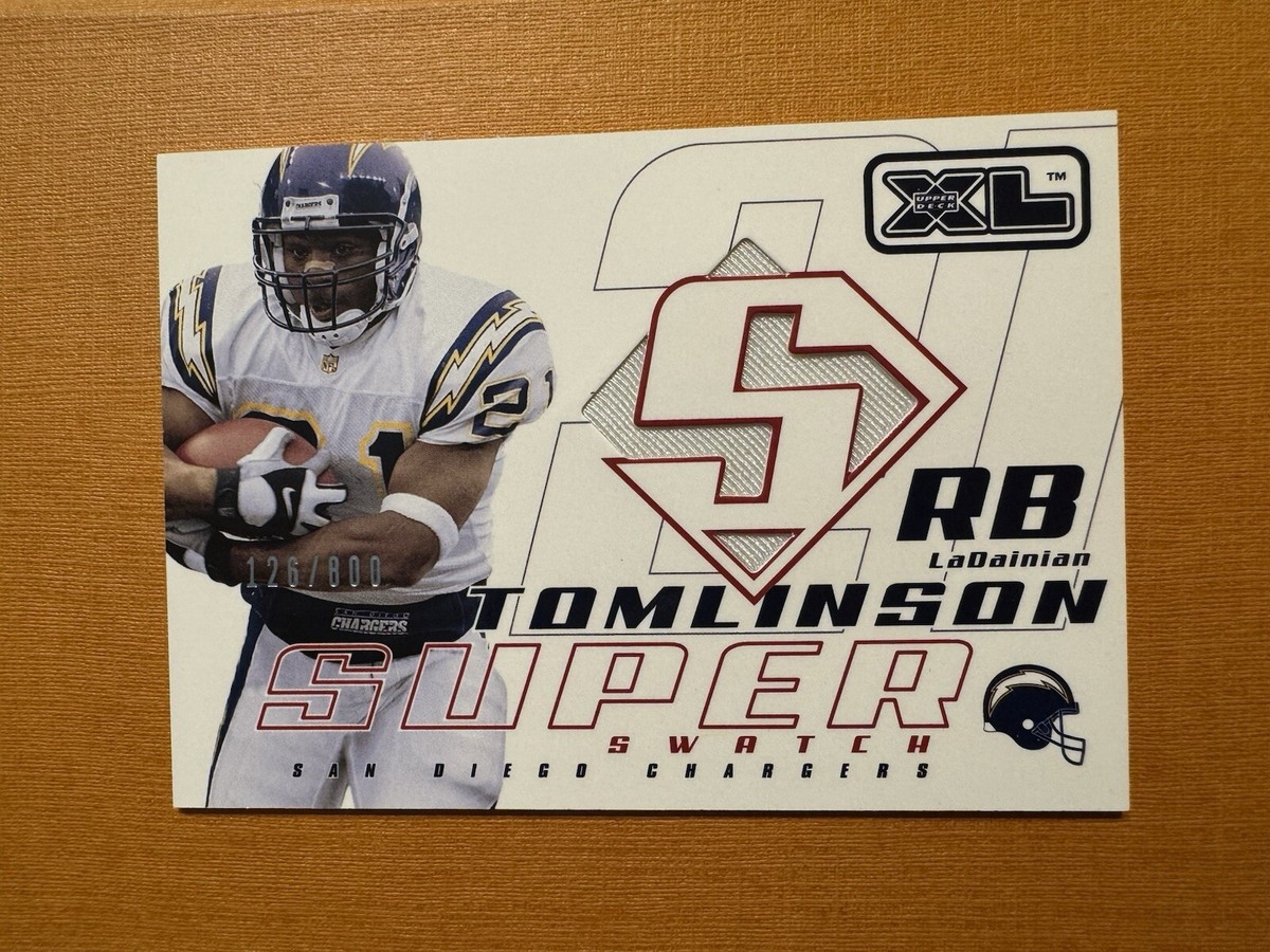 2002 Upper Deck XL Super Swatch LaDainian Tomlinson #SSLT 126/800