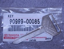 Genuine Toyota 4runner Oem Steel Key Blank Uncut Master Key 90999-00085 Genuine Toyota 4runner Oem Steel Key Blank Uncut Master Key 90999-00085