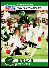 Brad Baxter, 1990 Pro Set, #768, New York Jets, RC