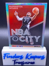 2019-20 JOHN WALL HOOPS PREMIUM STOCK BASKETBALL HOLO PRIZM NBA CITY #7  