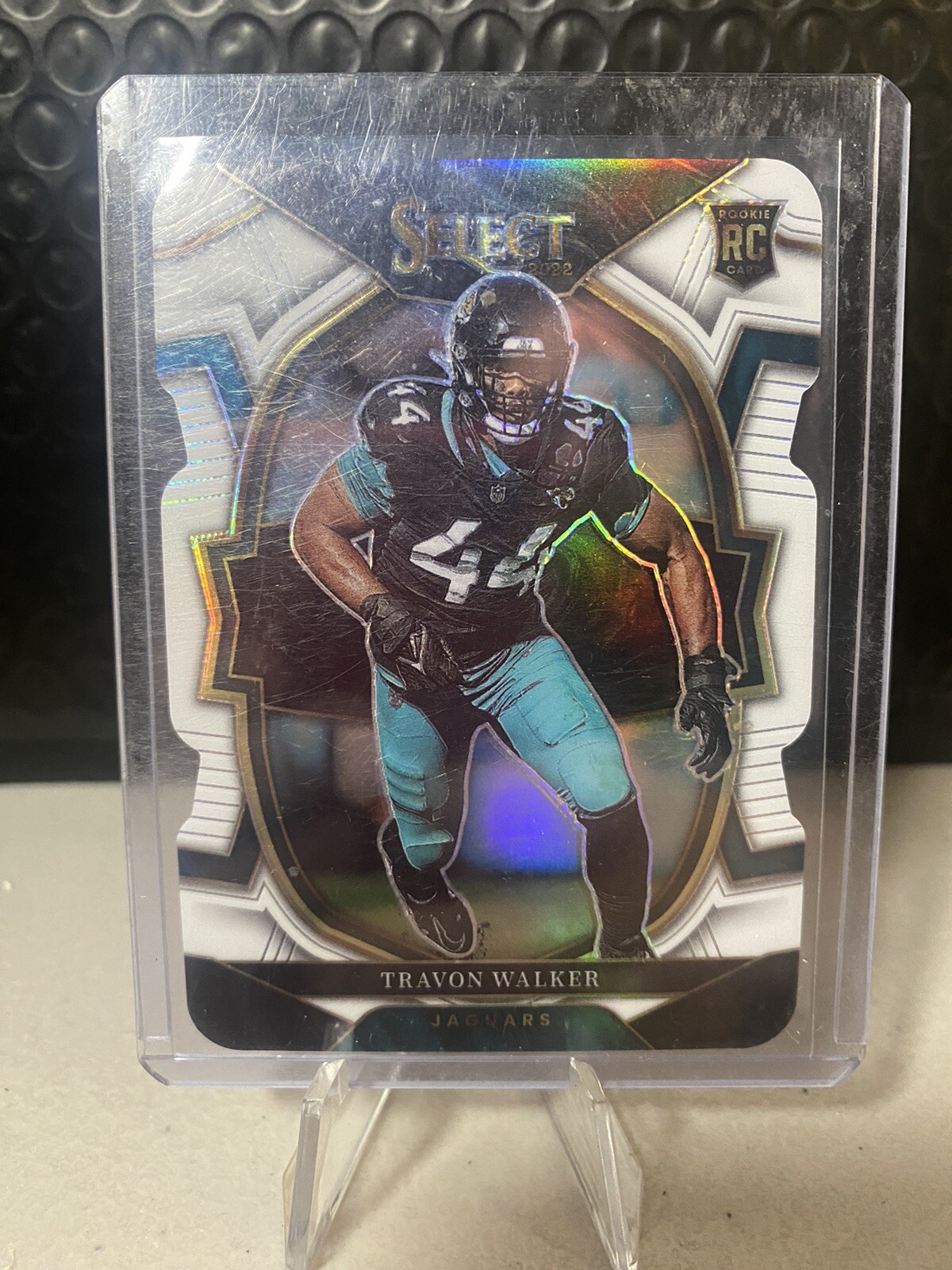 Travon Walker 2022 Panini Select Rookie Concourse Level White Die-Cut Prizm /99
