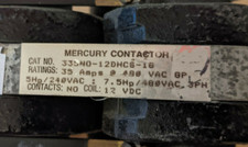 MDI 335NO-120DHCS-18 Mercury Contactor 35 amps  490 Volts AC