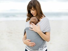 Babysense baby wrap carrier. Black  Grey